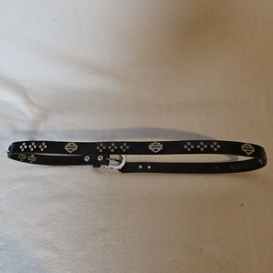 Elegant Black Studded Belt